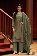 Varsha Bloom Buds Pure Viscose Pashmina Printed Embroidery Work Salwar Suit