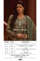 Varsha Bloom Buds Pure Viscose Pashmina Printed Embroidery Work Salwar Suit