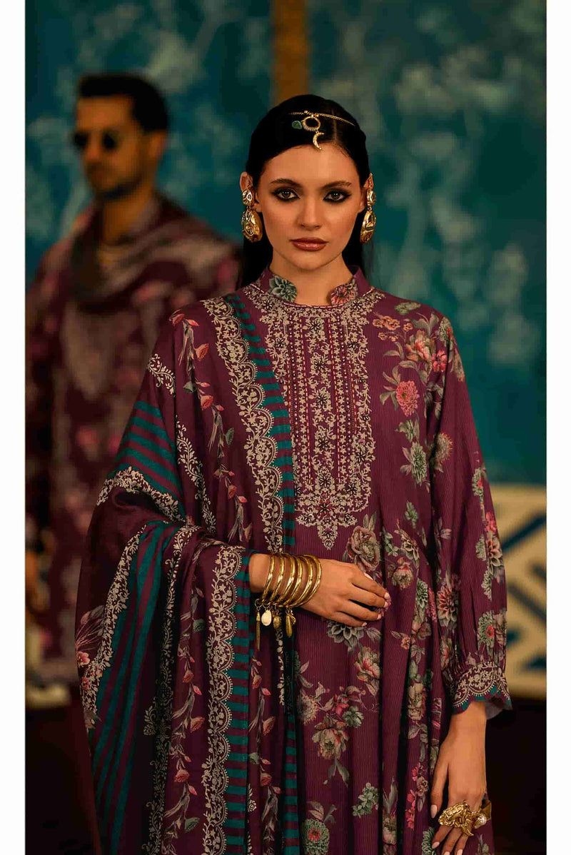Varsha Hayzen Designer Pashmina Digital Print Handwork Salwar Suit