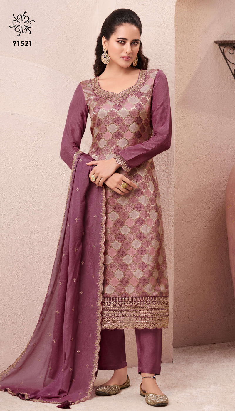 Vinay Fashion Kuleesh Aasmaa Silk Designer Partywear Salwar Suit