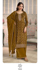 Vinay Fashion Kuleesh Mrinal Premium Velvet Embroidered Work Salwar Suit