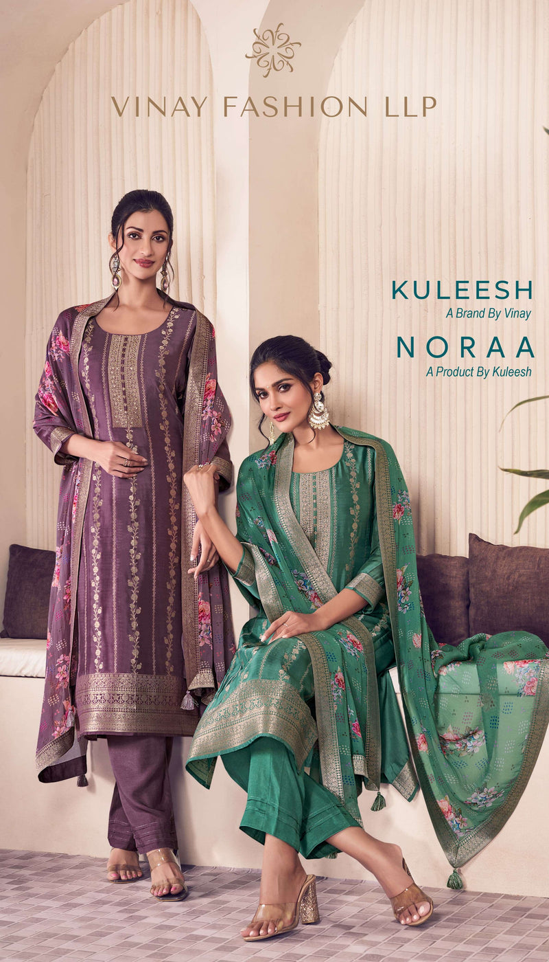 Vinay Fashion Noraa Silk Jacquard Designer Festive Wear Salwar Suit