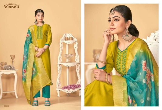 Vishnu Impex Rashmika Silk Fancy Designer Work Salwar Kameez