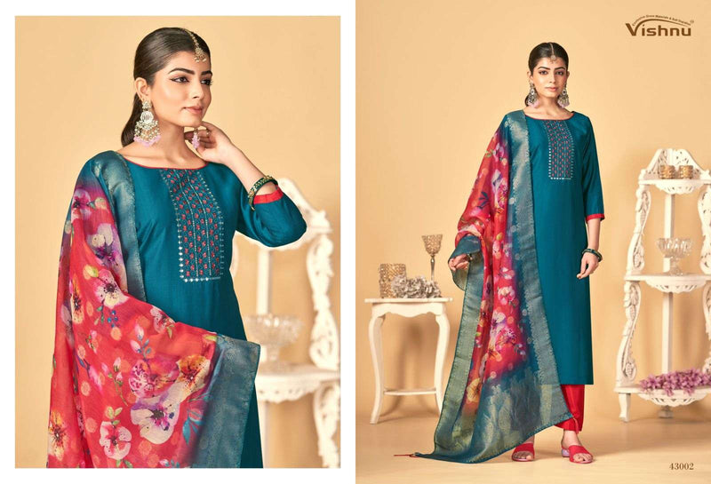 Vishnu Impex Rashmika Silk Fancy Designer Work Salwar Kameez