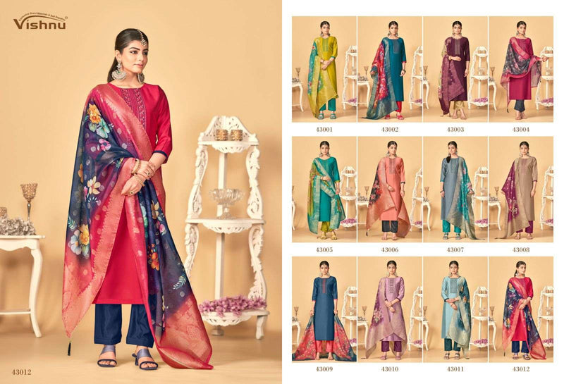 Vishnu Impex Rashmika Silk Fancy Designer Work Salwar Kameez