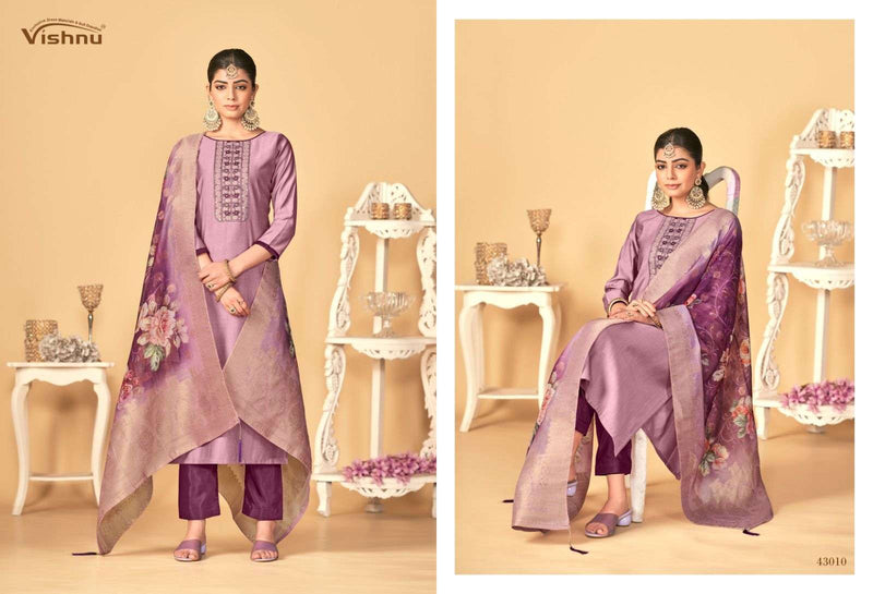 Vishnu Impex Rashmika Silk Fancy Designer Work Salwar Kameez