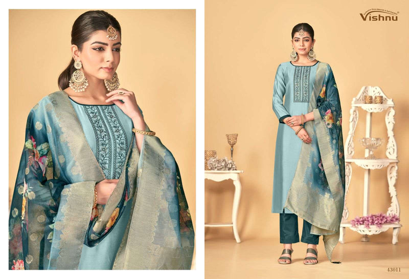 Vishnu Impex Rashmika Silk Fancy Designer Work Salwar Kameez