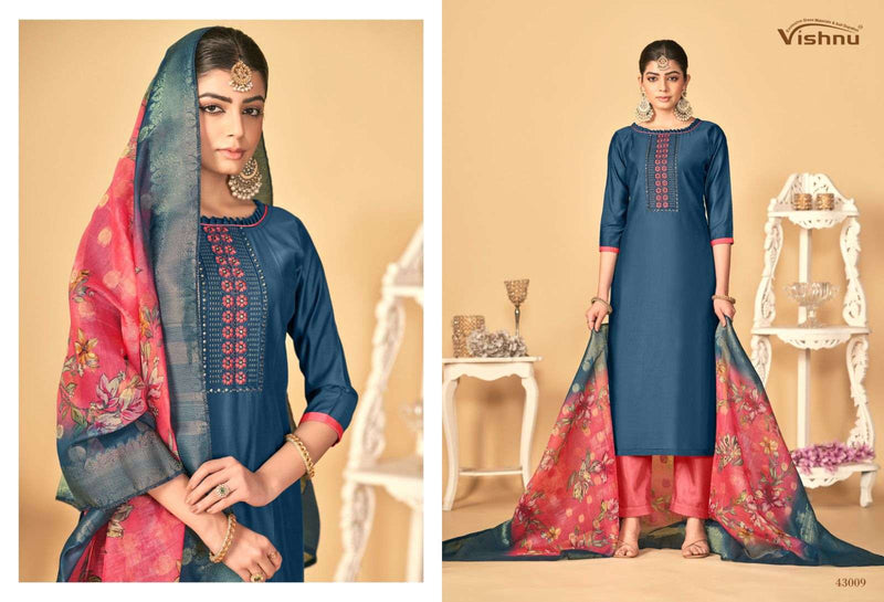 Vishnu Impex Rashmika Silk Fancy Designer Work Salwar Kameez