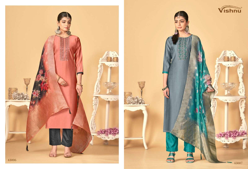 Vishnu Impex Rashmika Silk Fancy Designer Work Salwar Kameez