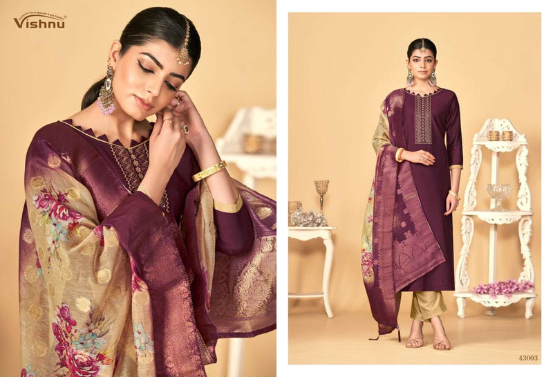 Vishnu Impex Rashmika Silk Fancy Designer Work Salwar Kameez