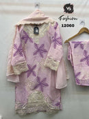 Vs Fashion Dno 12060 Fox Georgette Embroidered Work Pret Kurti