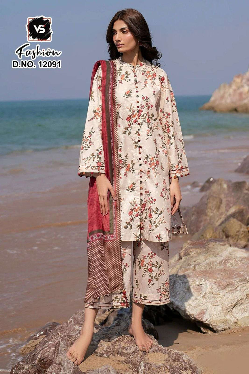 Vs Fashion Dno 12091 Rayon Print Work Pret Kurti