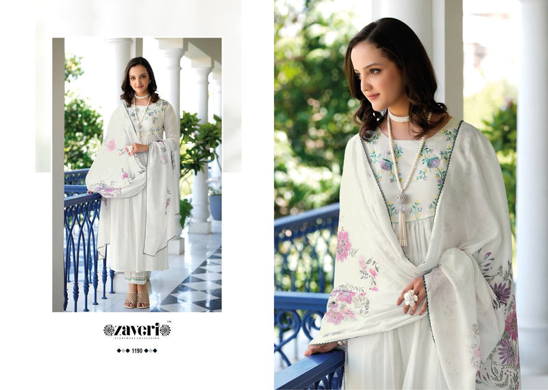 Zaveri SYMFONIA Pure Mal Cotton With  Embroidery Work Kurtis