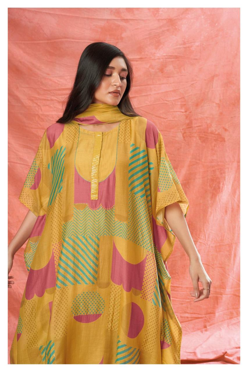 Ganga Harlow 1842 Silk Printed Salwar Suits