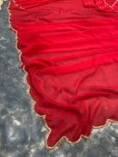 Buy SYF HC 833 Ready to Wear Premium Georgette Saree – Handwork & Cutwork Border at ₹1049