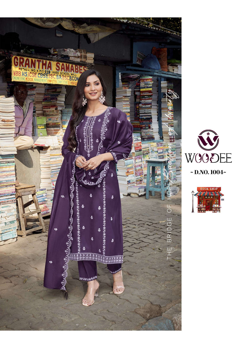 Woodee Victoria Viscose Silk Premium Designer Wear Kurti