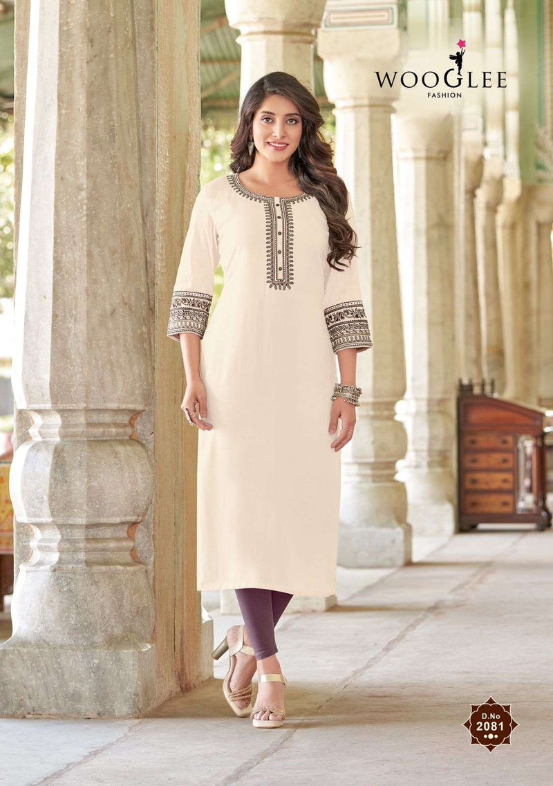 Wooglee Baebella Vol 12 Rayon Fancy Designer Kurti