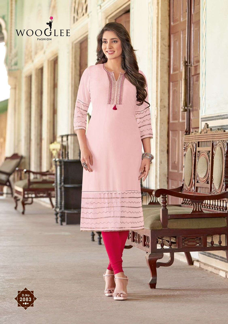 Wooglee Baebella Vol 12 Rayon Fancy Designer Kurti