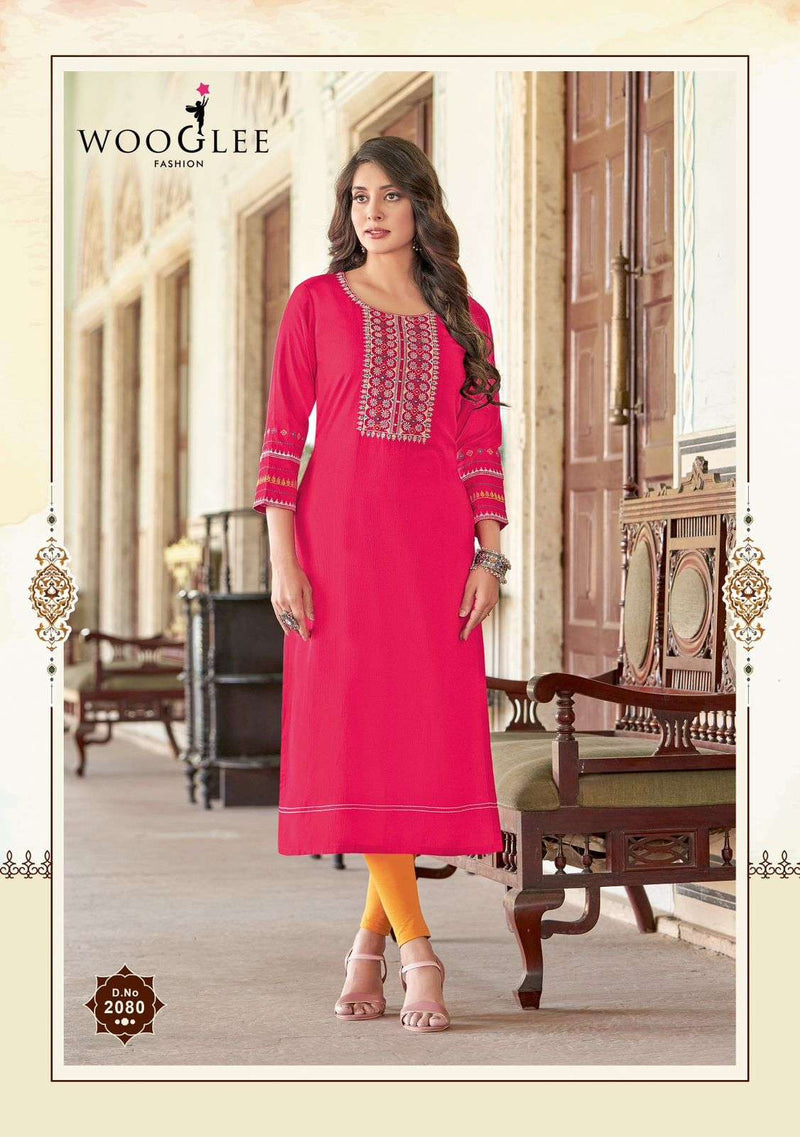 Wooglee Baebella Vol 12 Rayon Fancy Designer Kurti