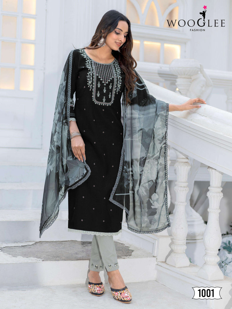 Wooglee Nirvee Pure Modal Handwork Embroidered Kurti