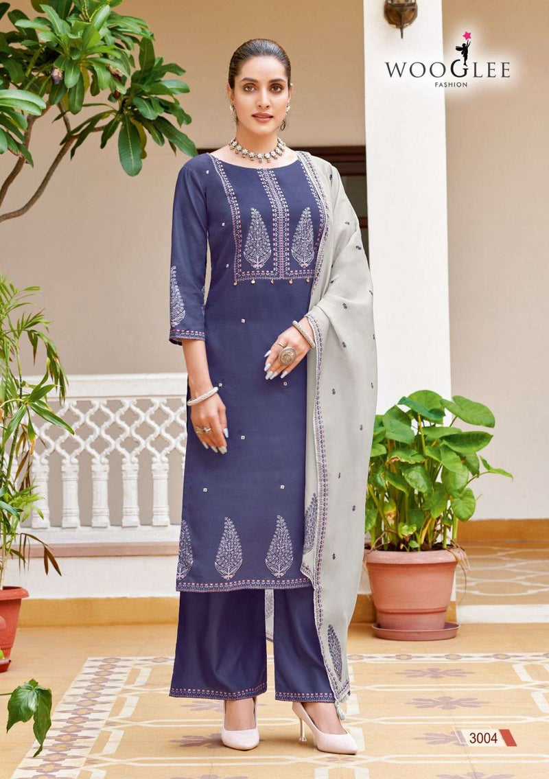 Wooglee Swaraj Viscose Fancy Designer Work Kurti