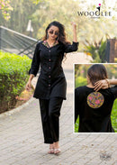 Wooglee Zeel Pure Cotton Fancy Designer Handwork Kurti