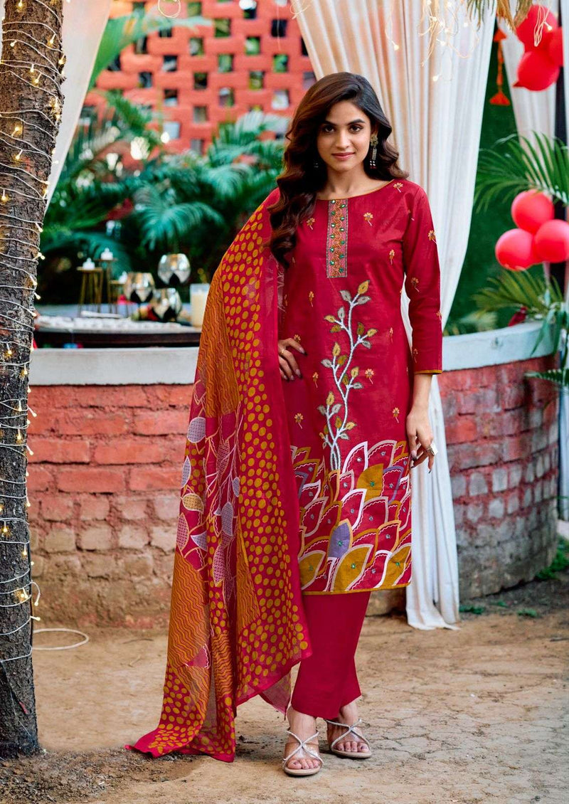 Yashika Trends Dua Vol 4 Pure Cotton Exclusive Digital Print Handwork Salwar Suit