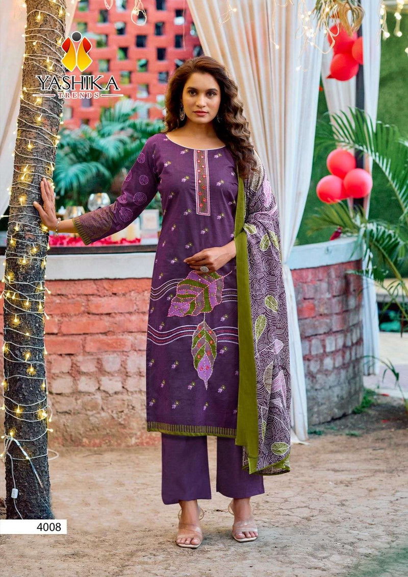 Yashika Trends Dua Vol 4 Pure Cotton Exclusive Digital Print Handwork Salwar Suit