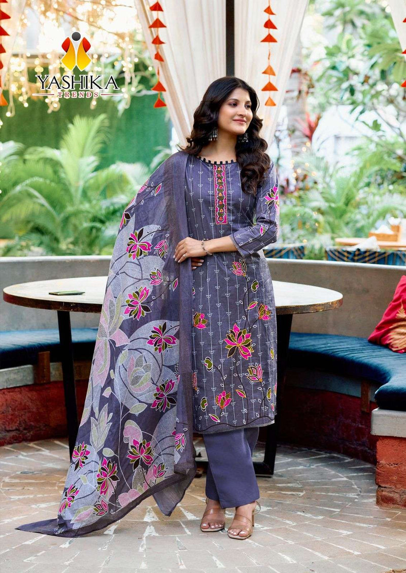 Yashika Trends Dua Vol 4 Pure Cotton Exclusive Digital Print Handwork Salwar Suit