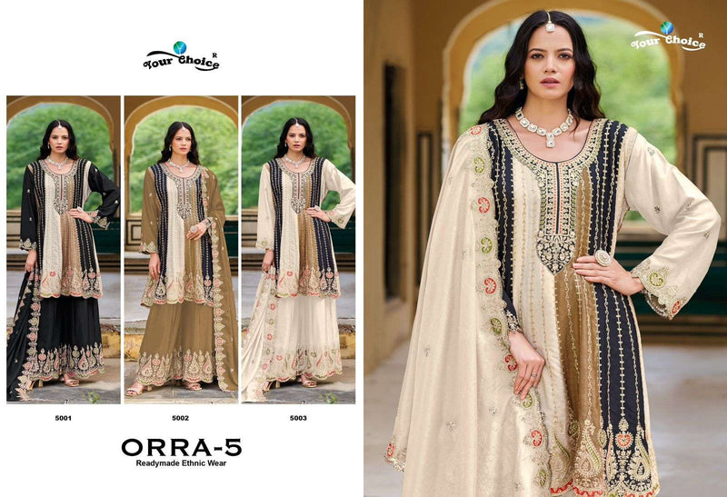 Your Choice Orra Vol 5 Heavy Chinon Fancy Partywear Suit