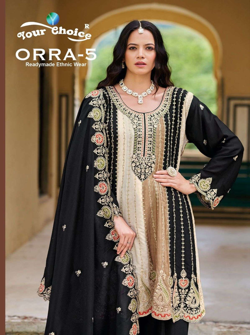 Your Choice Orra Vol 5 Heavy Chinon Fancy Partywear Suit