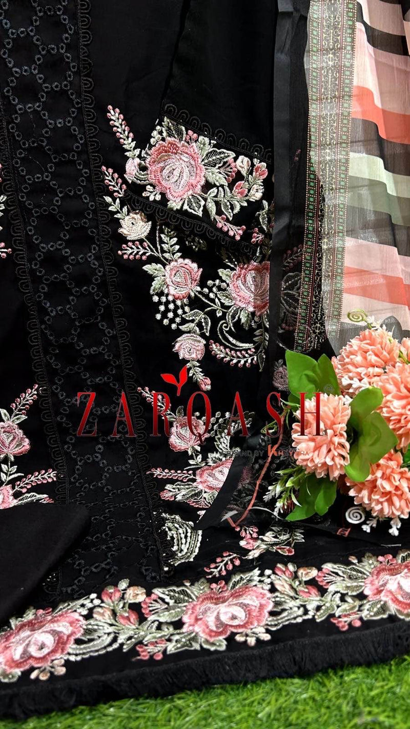 Zarqash Z 146 Georgette With Heavy Embroidery Designer Ready Made Suits