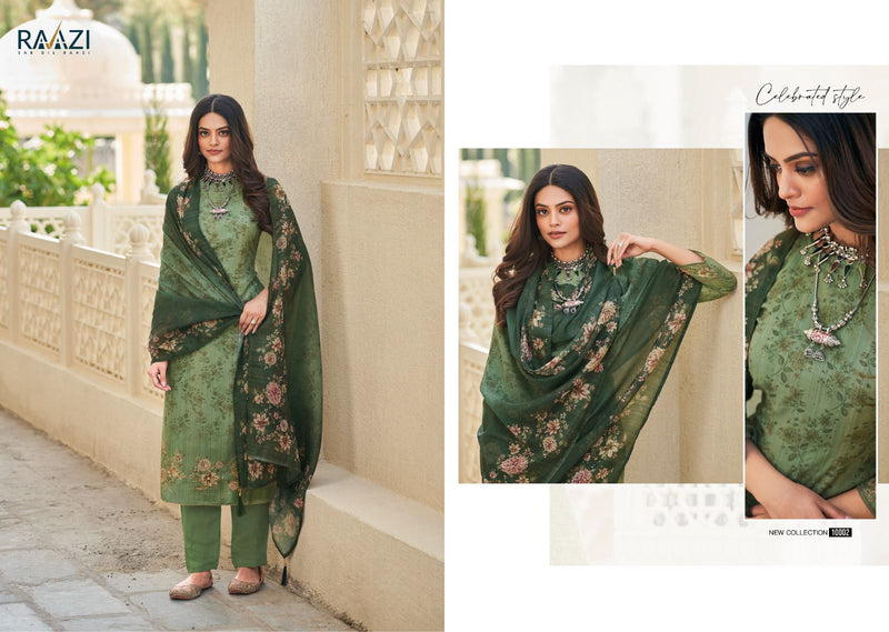 Rama Fashions Raazi Zeeya Cambric Cotton Digital Prints With Hand Work Suits