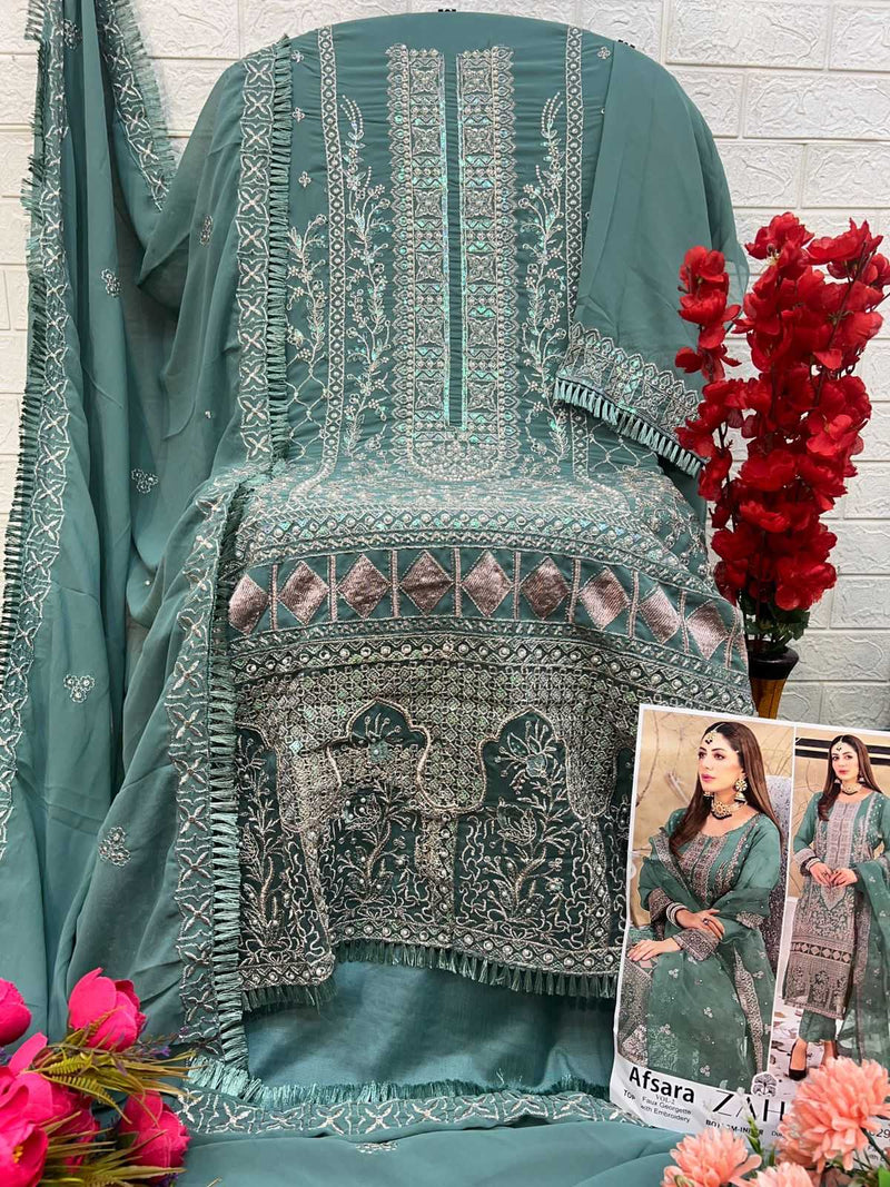 Zaha Afsara Vol 2 10292 A B C D Georgette With Heavy Embroidered Salwar Kameez