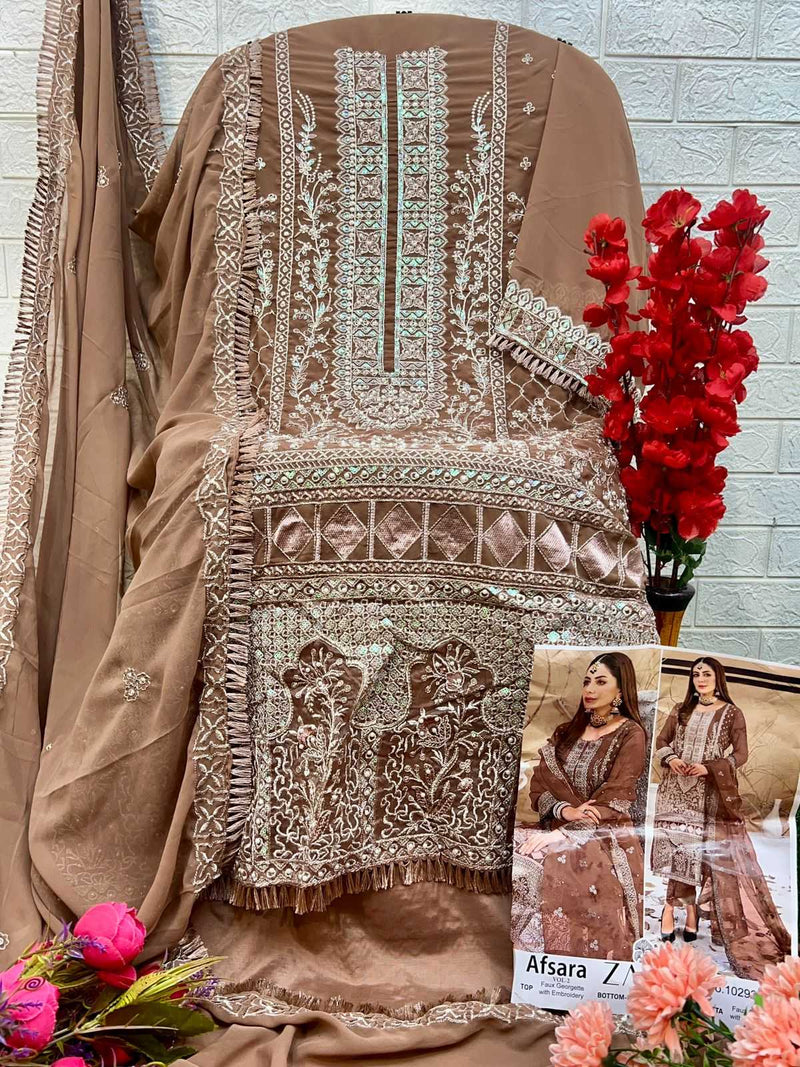 Zaha Afsara Vol 2 10292 A B C D Georgette With Heavy Embroidered Salwar Kameez