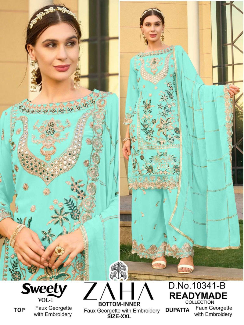 Zaha Sweety Vol 1 Georgette Heavy Beautiful Designer Salwar Suit