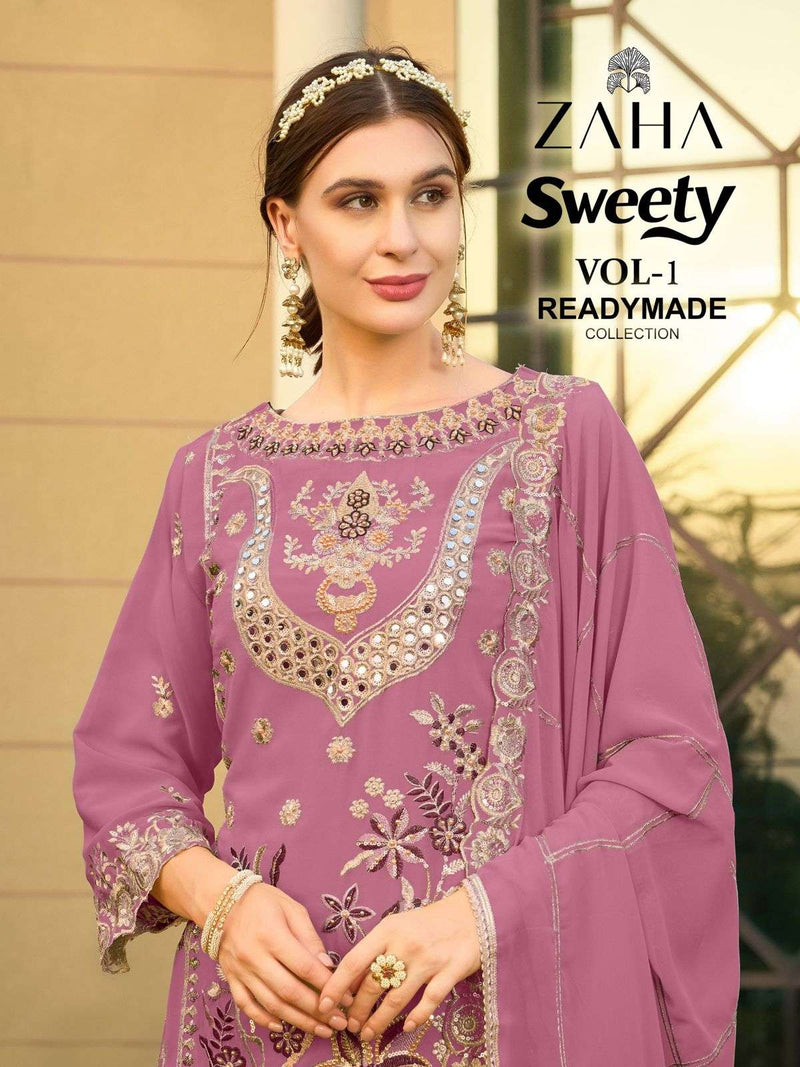 Zaha Sweety Vol 1 Georgette Heavy Beautiful Designer Salwar Suit