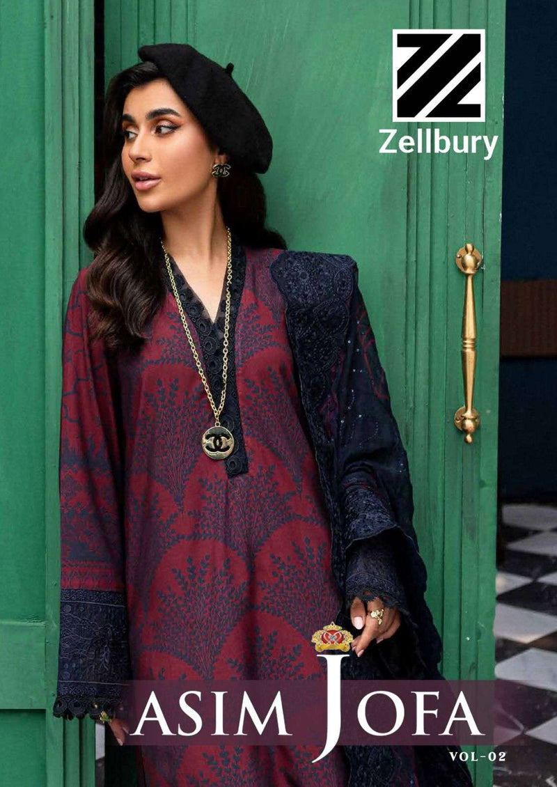 Zellbury Asim Jofa Vol 2 Heavy Cotton Digital Print Pakistani Suit