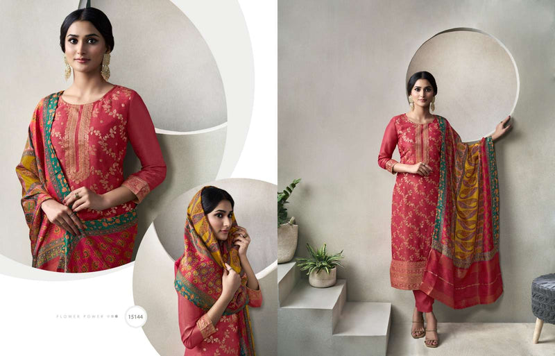 Zisa Glory Jacquard Crystal Fancy Partywear Salwar Suit