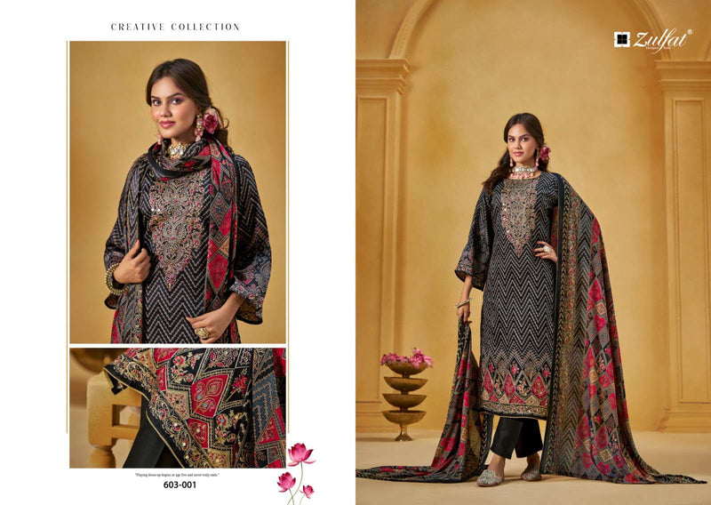 Zulfat Designer Sajni Vol 3 Pure Jam Cotton Exclusive Print With Handwork Salwar Suit