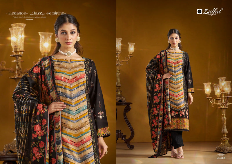 Zulfat Designer Suits Aayat Reloaded Pure Viscose Rayon Designer Print Handwork Suit