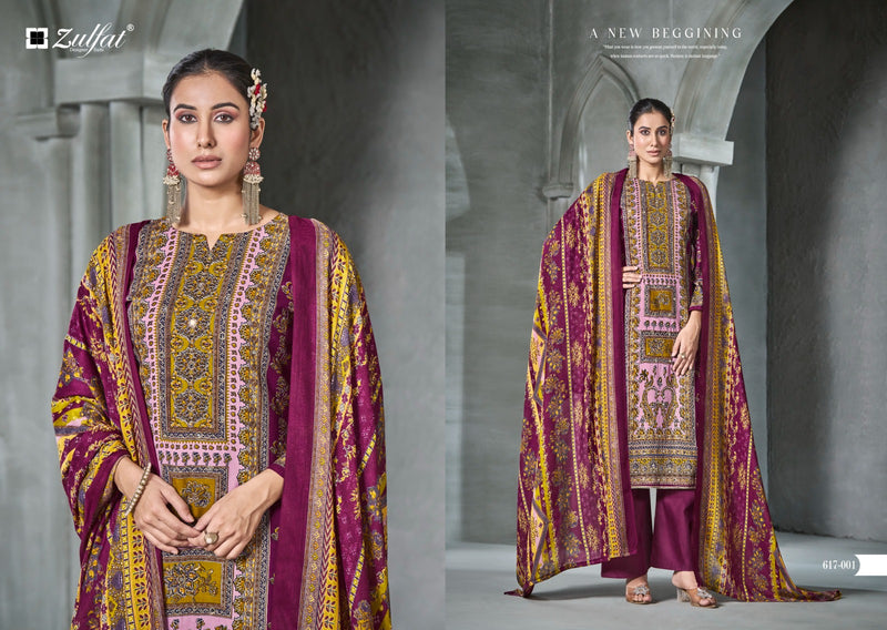 Zulfat Designer Suits Aayat Vol 13 Viscose Rayon Designer Print With Handwork Salwar Kameez