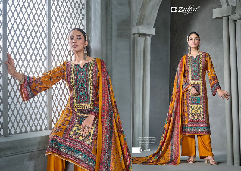 Zulfat Designer Suits Aayat Vol 13 Viscose Rayon Designer Print With Handwork Salwar Kameez