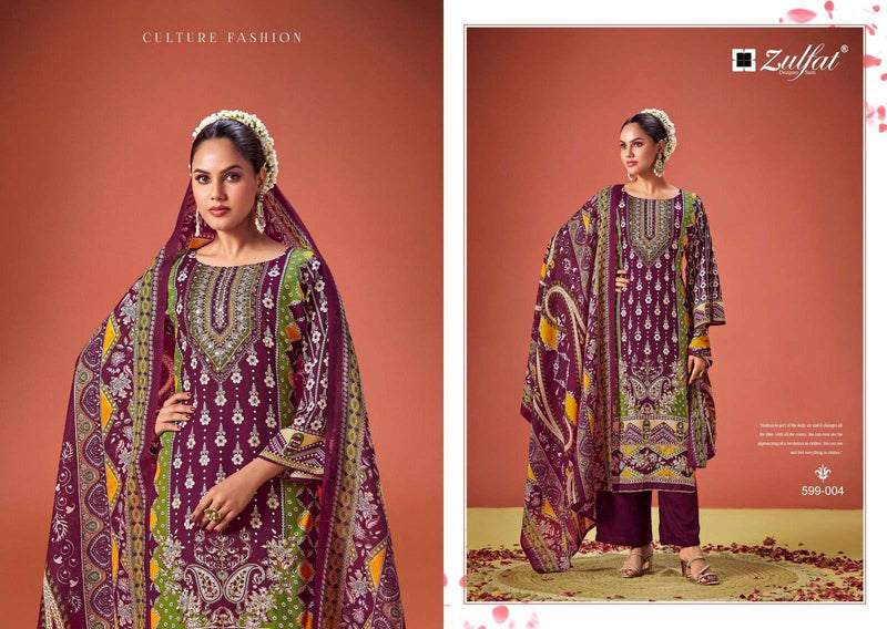 Zulfat Designer Suits Aayat Vol 6 Viscose Rayon Designer Print Salwar Suit