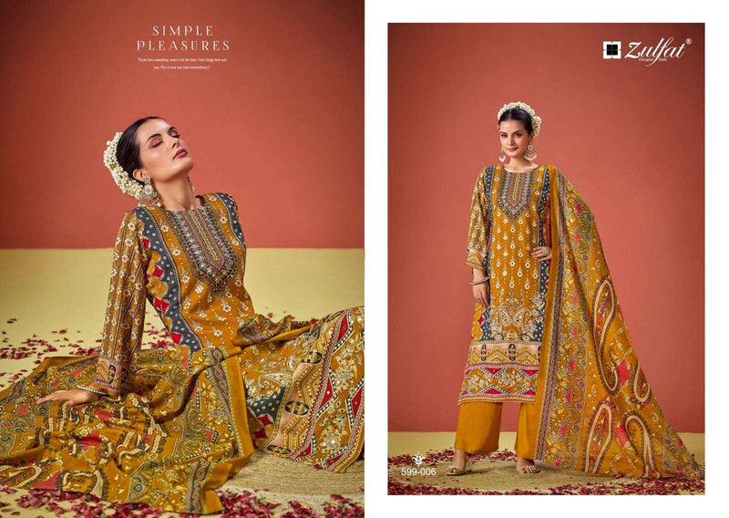 Zulfat Designer Suits Aayat Vol 6 Viscose Rayon Designer Print Salwar Suit