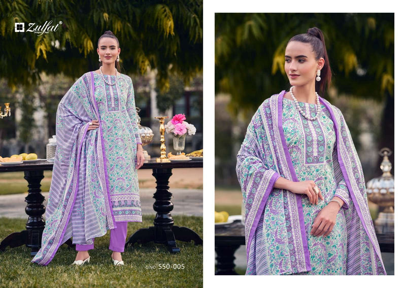 Zulfat Designer Suits Hakoba Cotton  Exclusive Designer Printed Salwar Suit