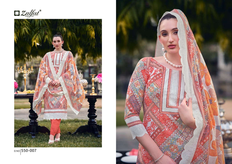 Zulfat Designer Suits Hakoba Cotton  Exclusive Designer Printed Salwar Suit