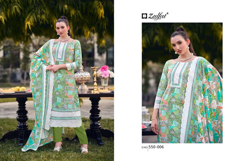 Zulfat Designer Suits Hakoba Cotton  Exclusive Designer Printed Salwar Suit