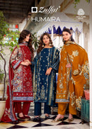 Zulfat Designer Suits Humaira Pure Pashmina Woolen Embroidered Salwar Kameez