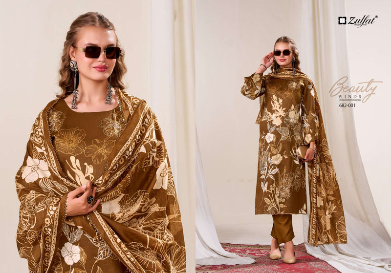 Zulfat Designer Suits Latifa Pure Jam Cotton Designer Salwar Kameez